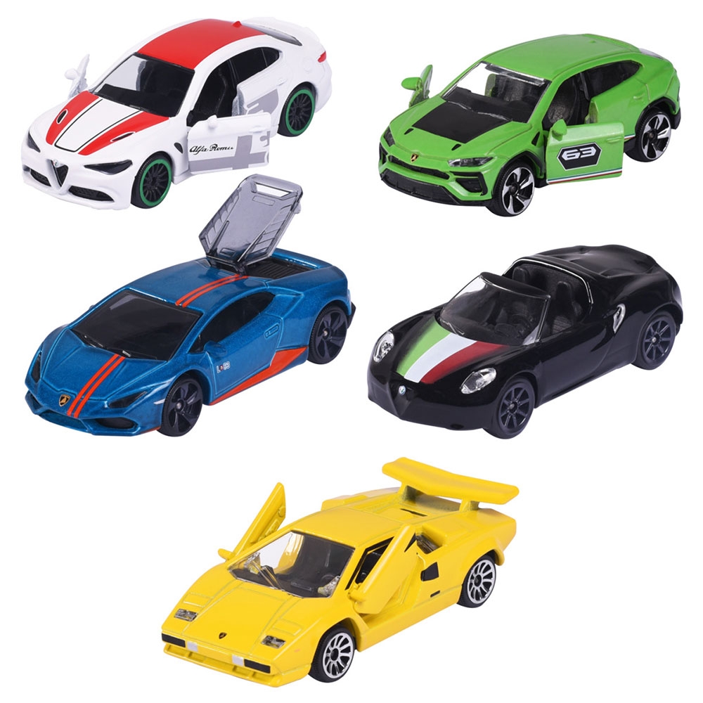 Set Majorette Dream Cars Italy cu 5 masinute din metal Jucarii copii
