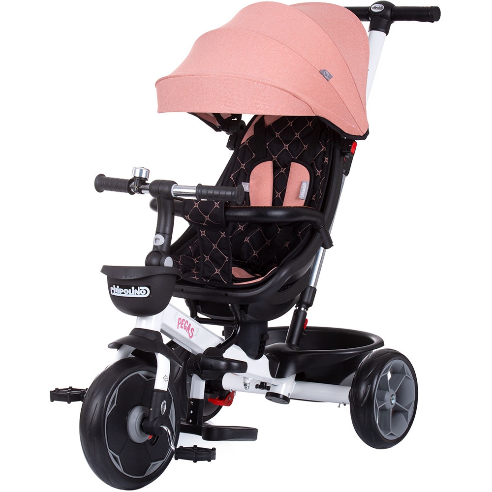 Tricicleta Chipolino Pegas cu sezut reversibil blush /Triciclete imagine 2022