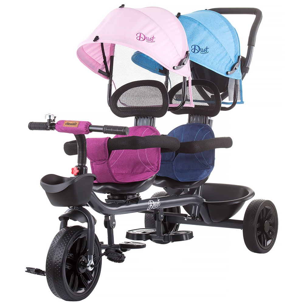 Tricicleta gemeni Chipolino Duet pink blue CHIPOLINO