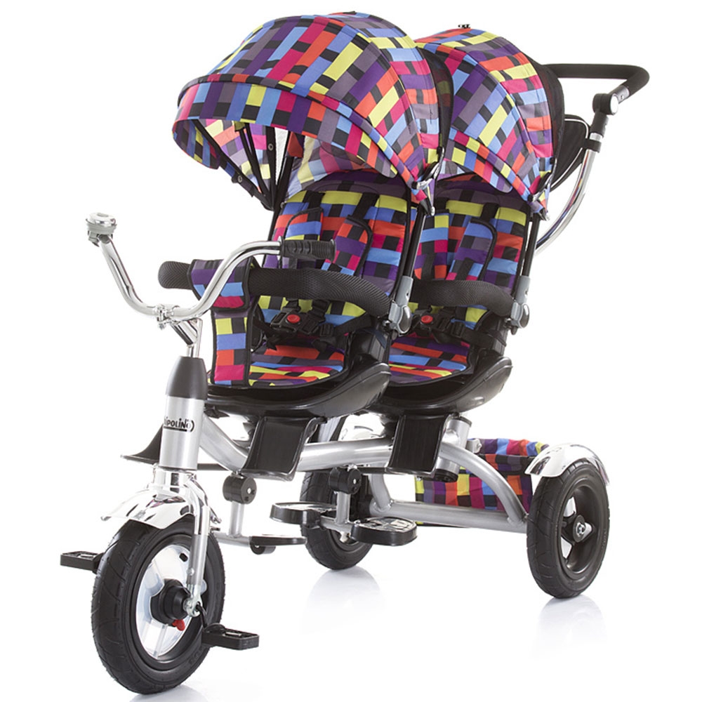 Tricicleta gemeni Chipolino Tandem multicolor CHIPOLINO