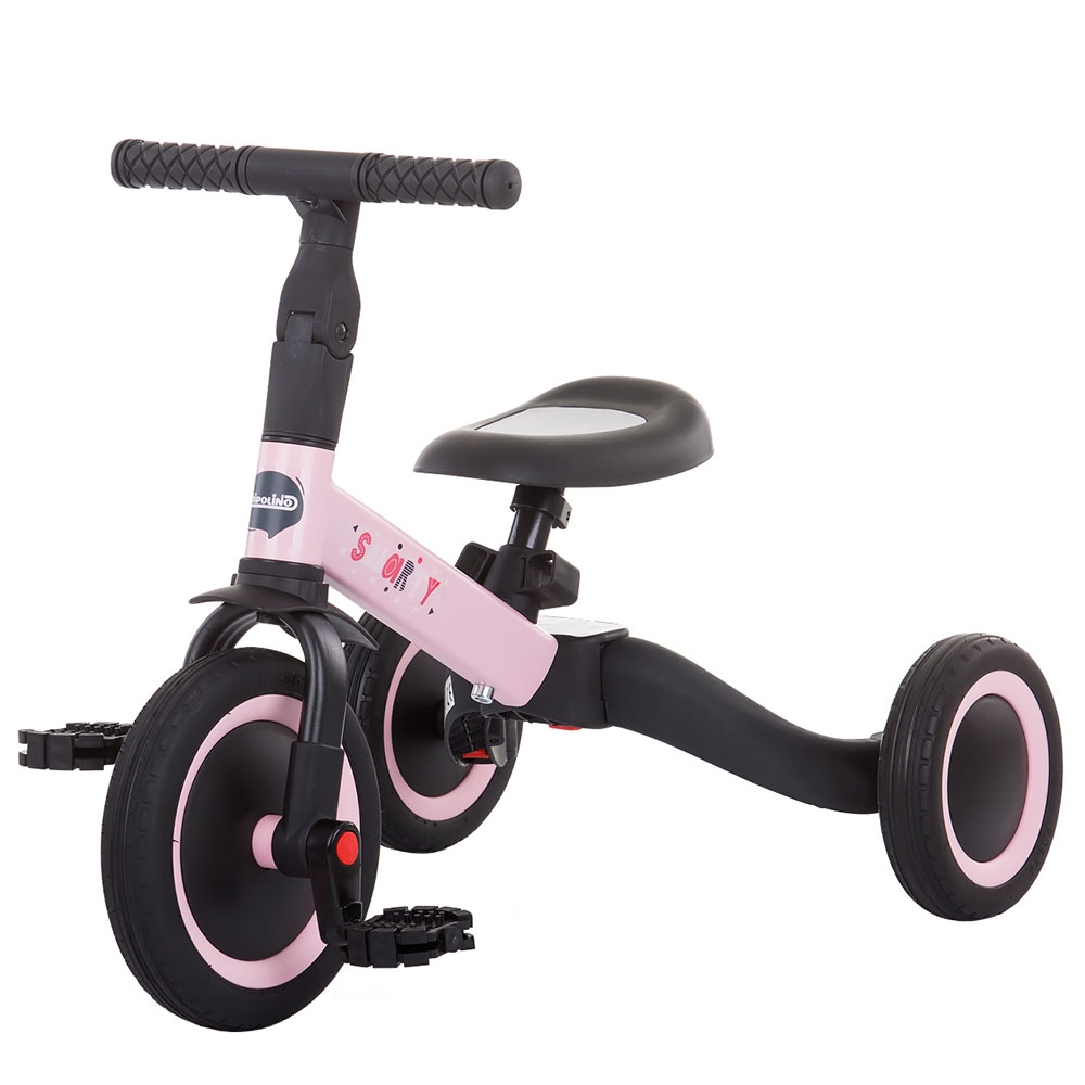 Tricicleta si bicicleta Chipolino Smarty 2 in 1 light pink CHIPOLINO