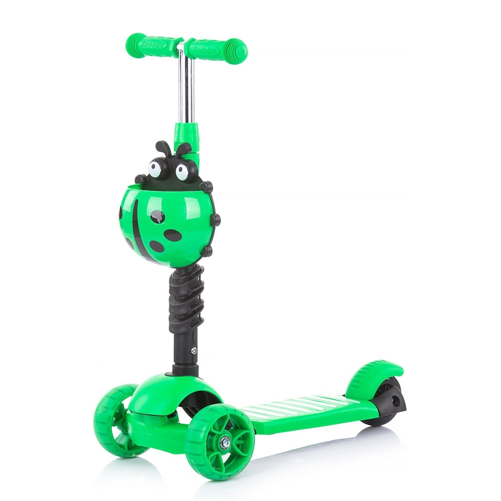 Trotineta Chipolino Kiddy Evo 3 in 1 cu maner lime